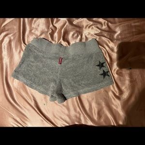 COPY - grey hard tail star shorts